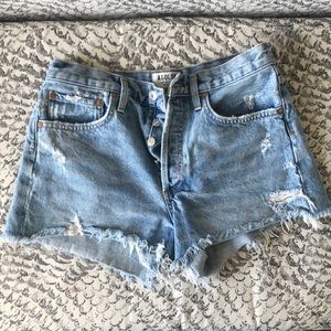Excellent condition Agolde denim shorts